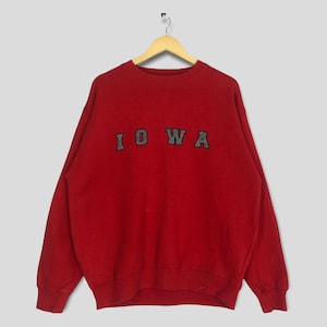 Vintage Iowa State University Ncaa Sweatshirt Xlarge Iowa Hawkeyes Ncaa Crewneck University Of Iowa Jumper Iowa College Sweater Size XL