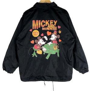 ミッキーマウス ブルー ウィンドブレーカー ジャケット - Etsy 日本
