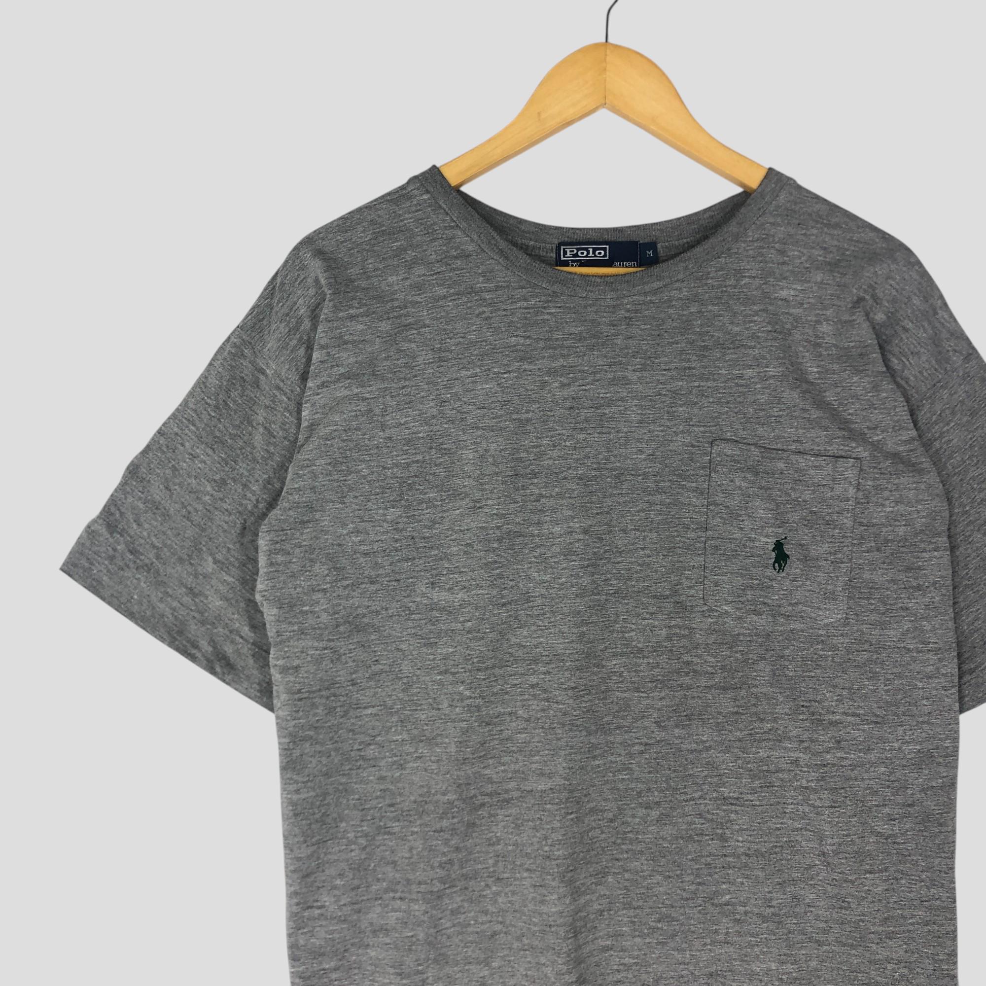 Vintage 90s Polo by Ralph Lauren Gray T Shirt Medium Polo by Ralph
