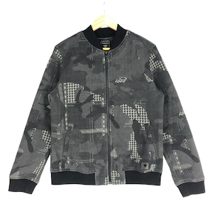 Vintage Guess Zipper Jacket Large Guess Sashiko Boro Style Jacket Casual Bomber Style Jacket Streetwear Sweater Fashion Size L