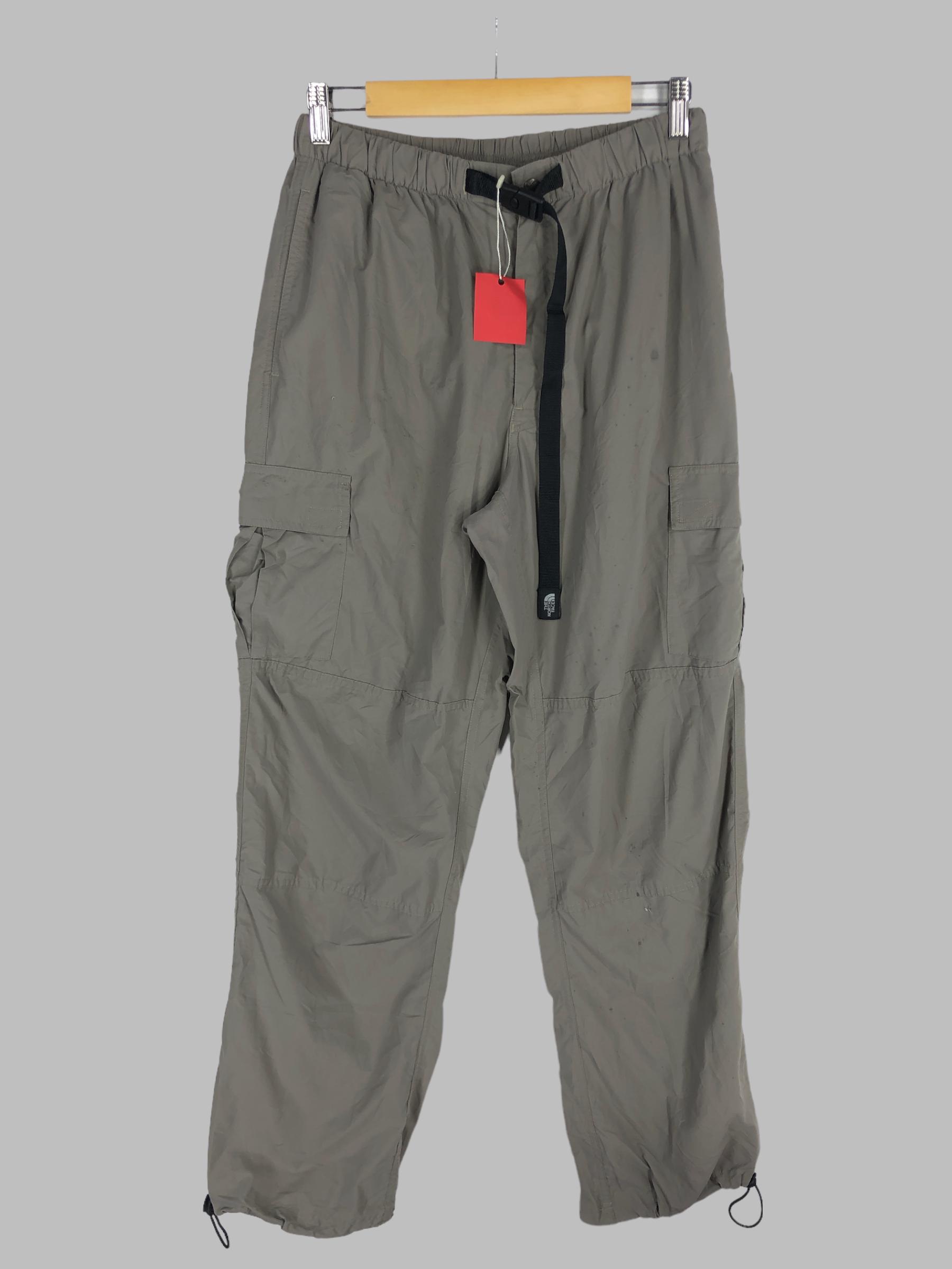 Vintage The North Face Outdoor Style Hybrid Flight Series Fleece Streetwear Outfits Design Track TNF Hiking trouser pants Gray XL W30x42