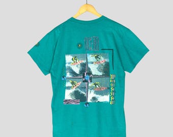Jimmy Z Shirt Vintage Pinwheel Surf Wear 80s 90s Tee Woodie 1984