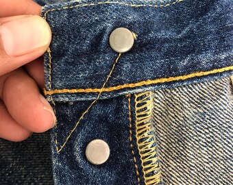 Size 30X42 Vintage Repro 60's 70's LEVI'S 501 Big E Selvedge