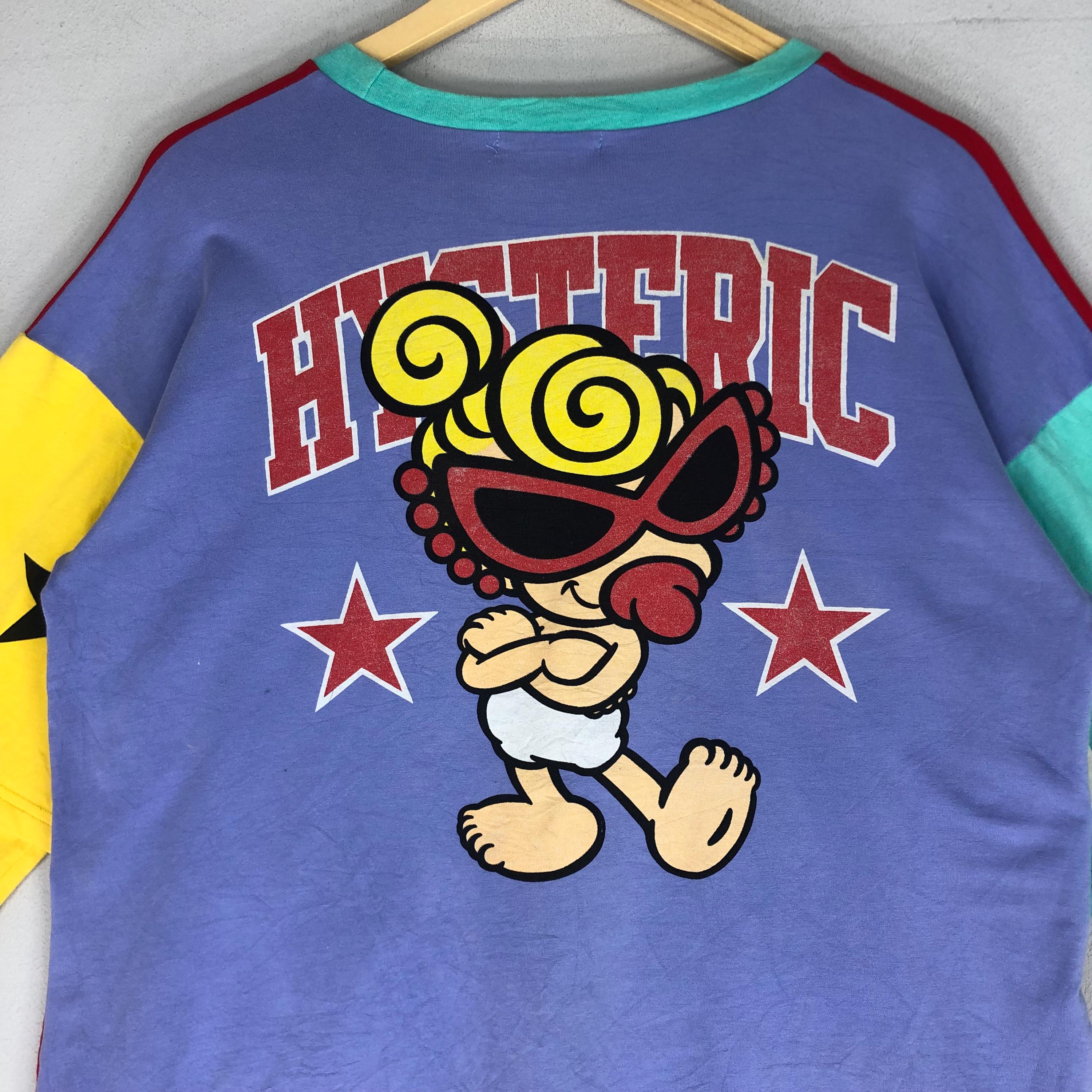 Vintage Hysteric Mini Long Sleeve Tee: Colour Block Big Logo, Size