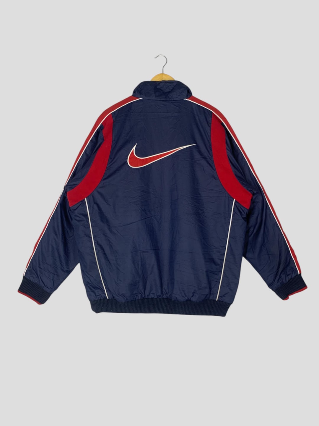 Vintage 90's Nike Swoosh Blue Training Jacket Xlarge Nike Swoosh