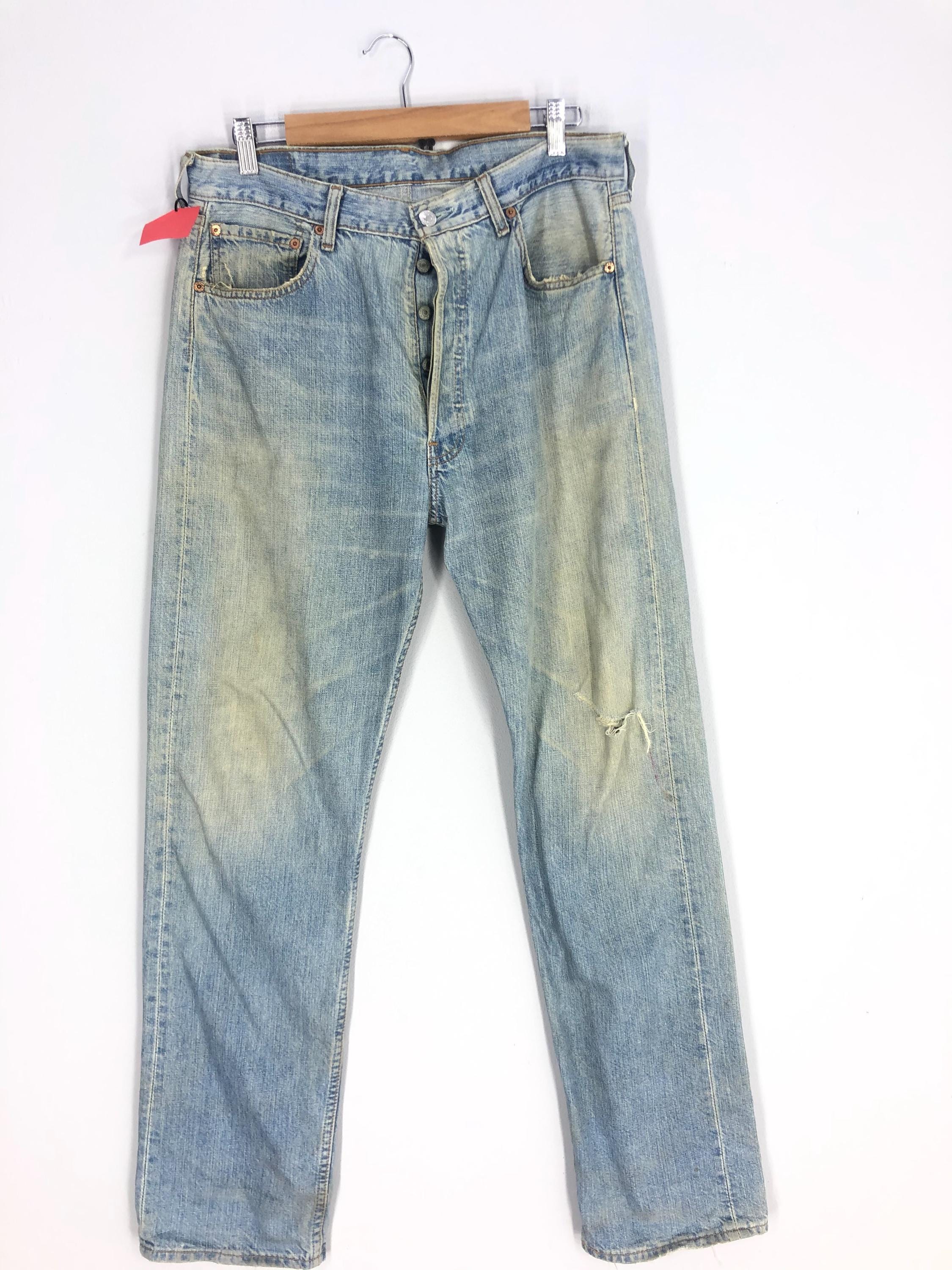 デニム・ジーパン LEVI'S LIGHT BLUE COTTON DENIM JEANS Levi's® X Beams Super Wide V2 Jeans - Medium Wash | Levi's® US