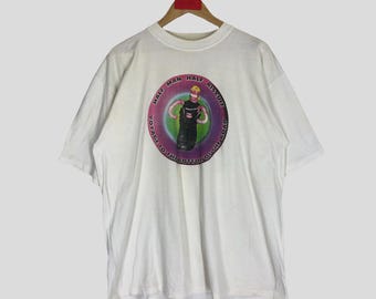 Vintage Halb Mann, Halb Biscuit Band T-Shirt - Englischer Rock Promo Tour Größe XL