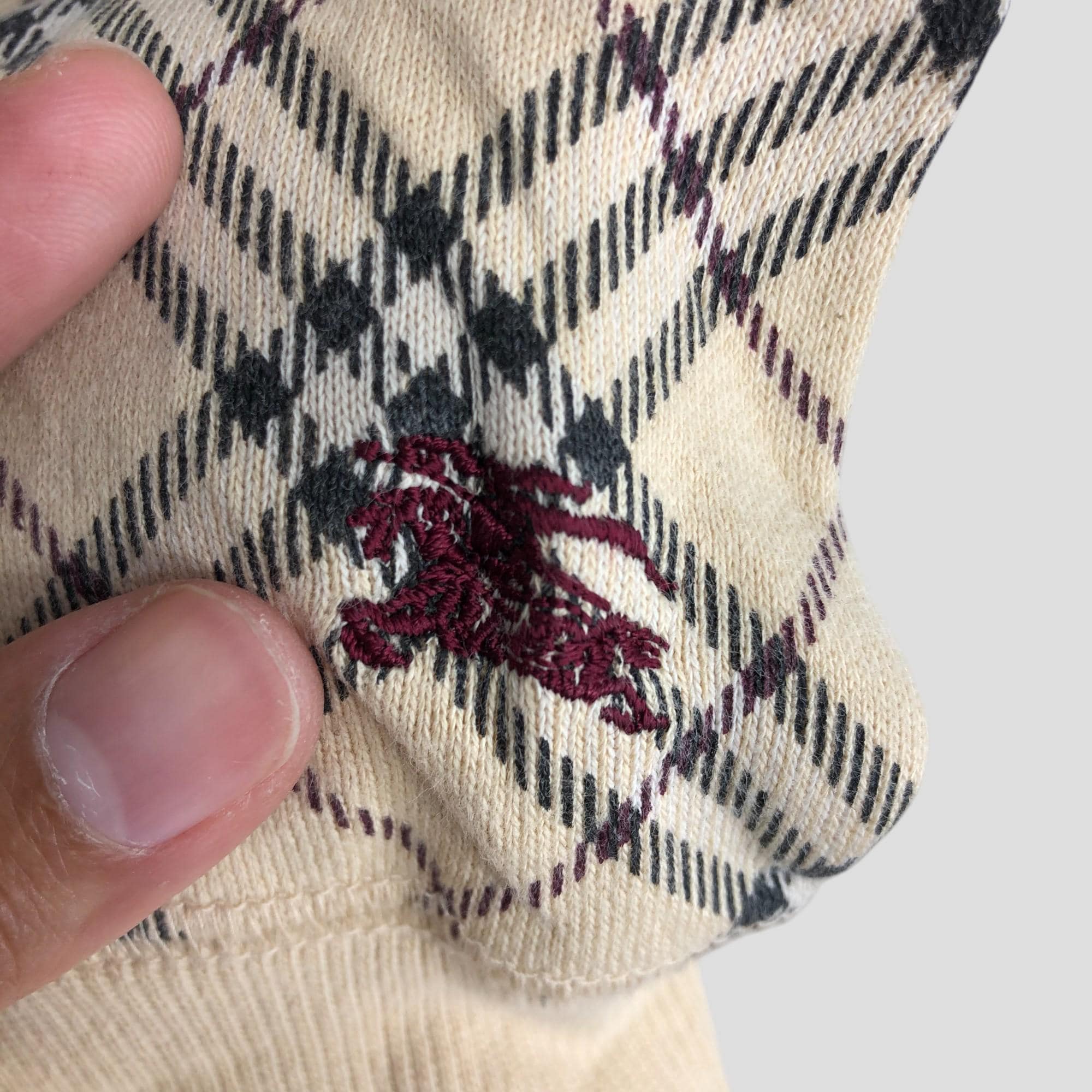 Vintage Burberry Novacheck Zipper Sweater Burberry Zipper