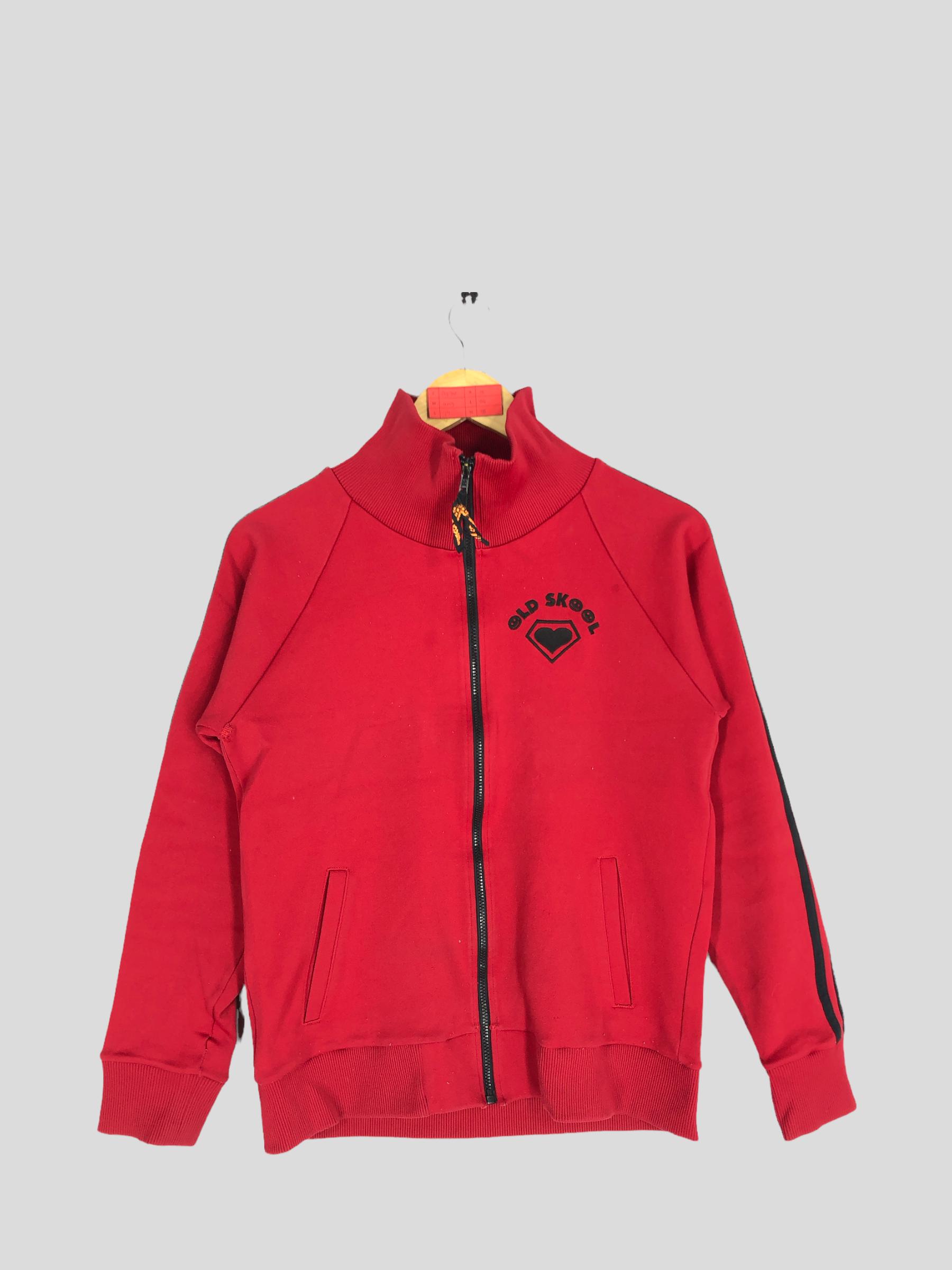 Vintage Superlovers Old Skool Red Zipper Sweater - Size M - Etsy