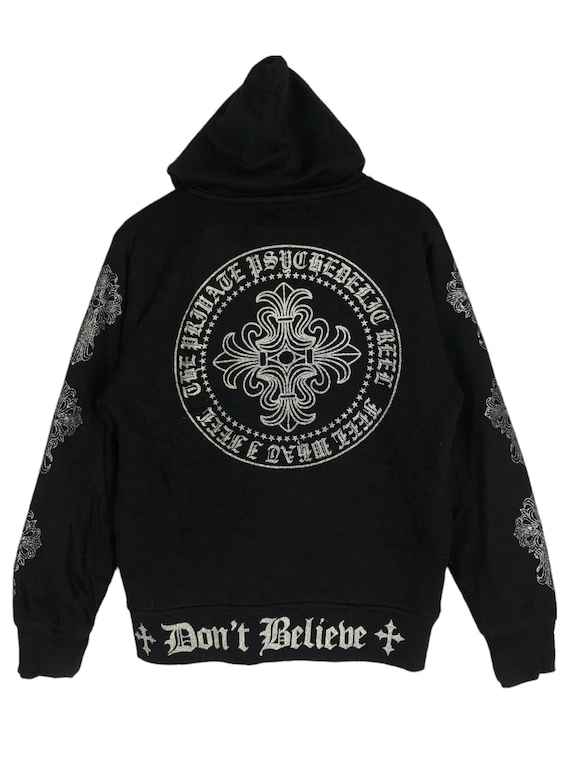 Y2K Defective Struct Zipper Sweater Hoodie Large Defective