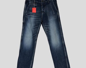 Size 32x40 Vintage Eternal Stoned Washed Blue Jeans Eternal Button Front Low Rise Jeans Eternal Union Made Japanese Straightcut Denim W32
