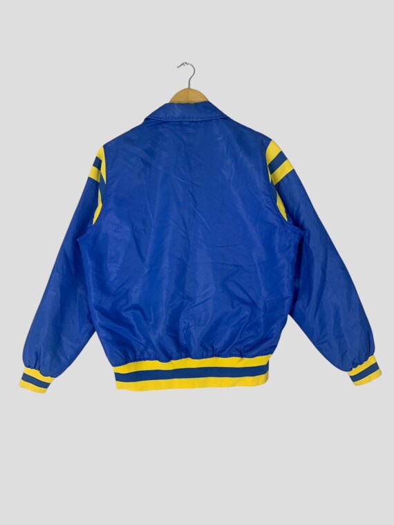Vintage 80s Descente Coach Jacket: Blue Nylon Windbreaker, XL