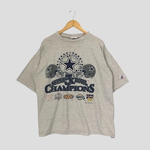 Vintage Dallas Cowboys NFL T Shirt XLarge Cowboys Super Bowl 5X Champions Tee Cowboys American Football TShirt Size XL