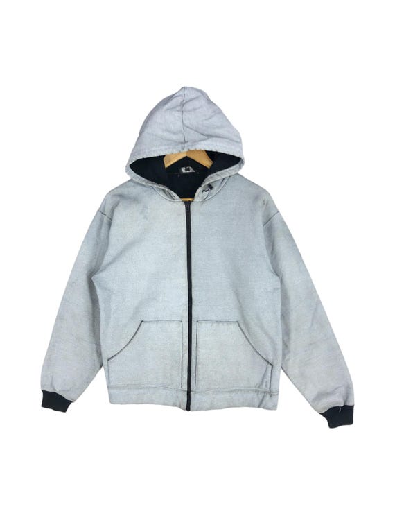 A.P.C., Vintage APC Gray Zipper Hoodie Jacket, France Designer Size M