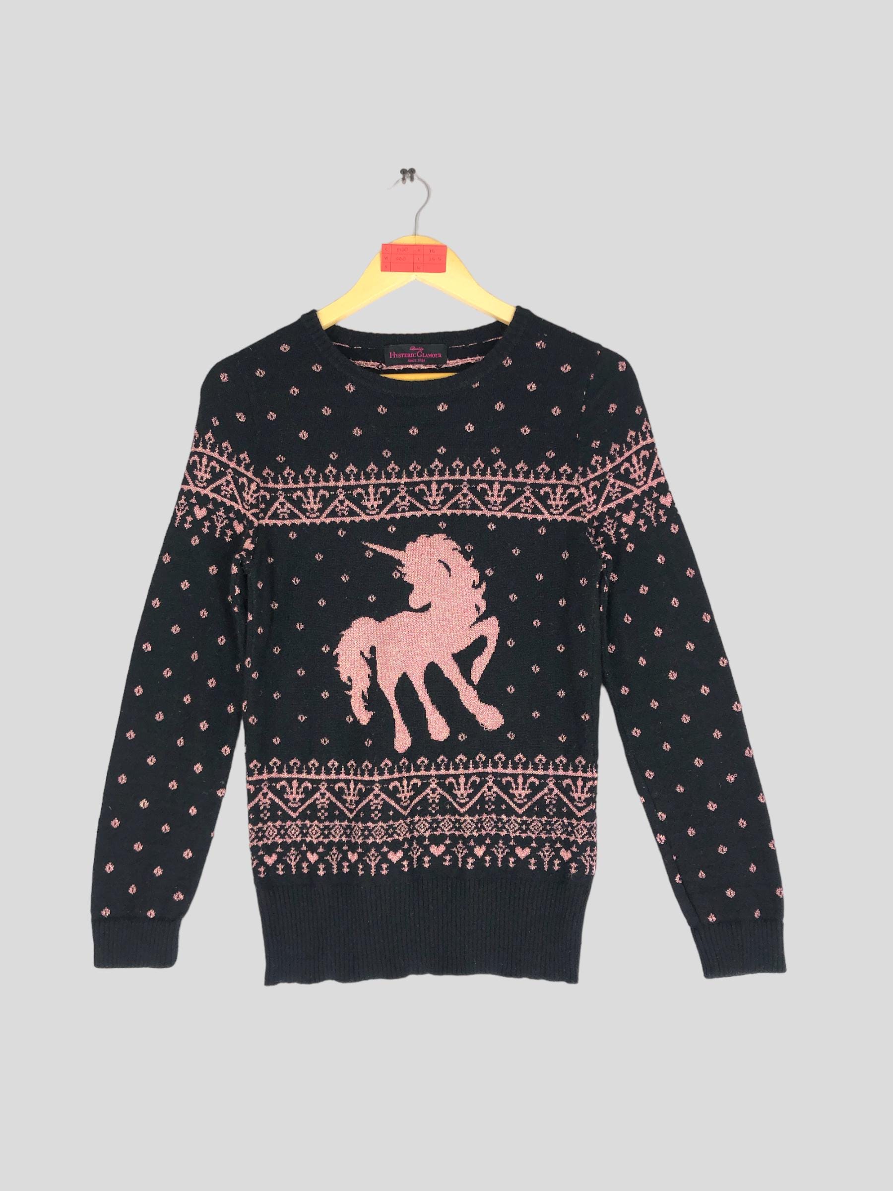 Vintage Hysteric Glamour Unicorn Knit Sweater, Size S - Etsy