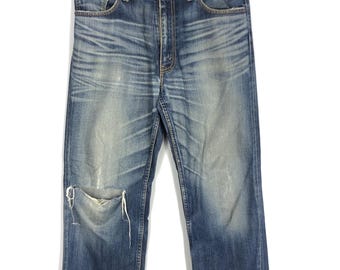 Vintage Levi's 702 Selvedge Denim Jeans: Redline Big E, Size 27