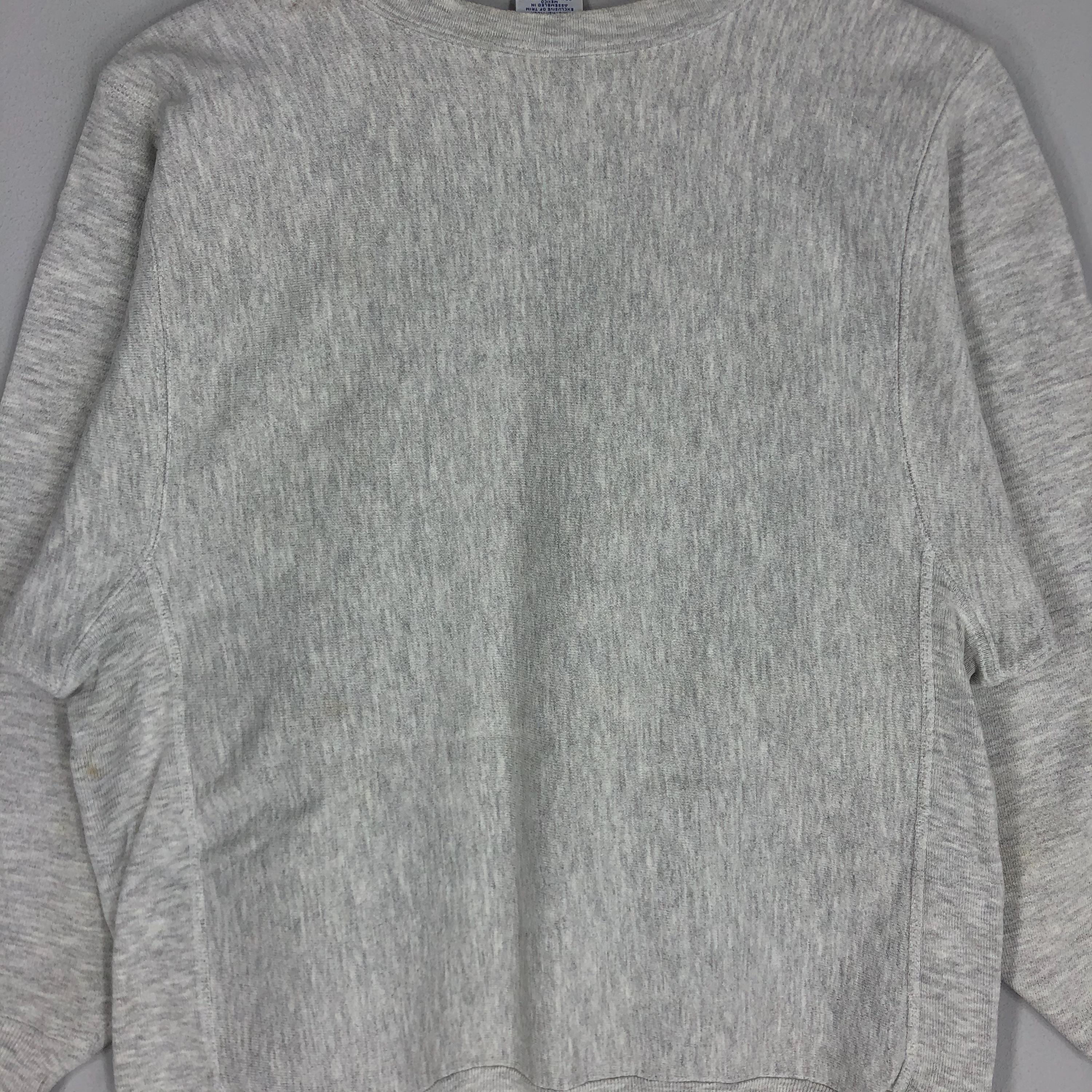 Vintage 90s Champion Reverse Weave Sweatshirt: Embroidered Logo