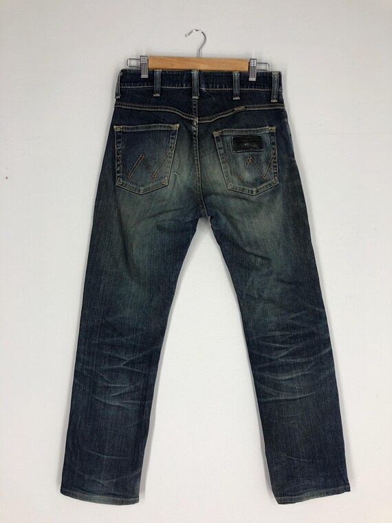 Size 30X39 Vintage Wrangler Stone Washed Jean Wrangler Blue