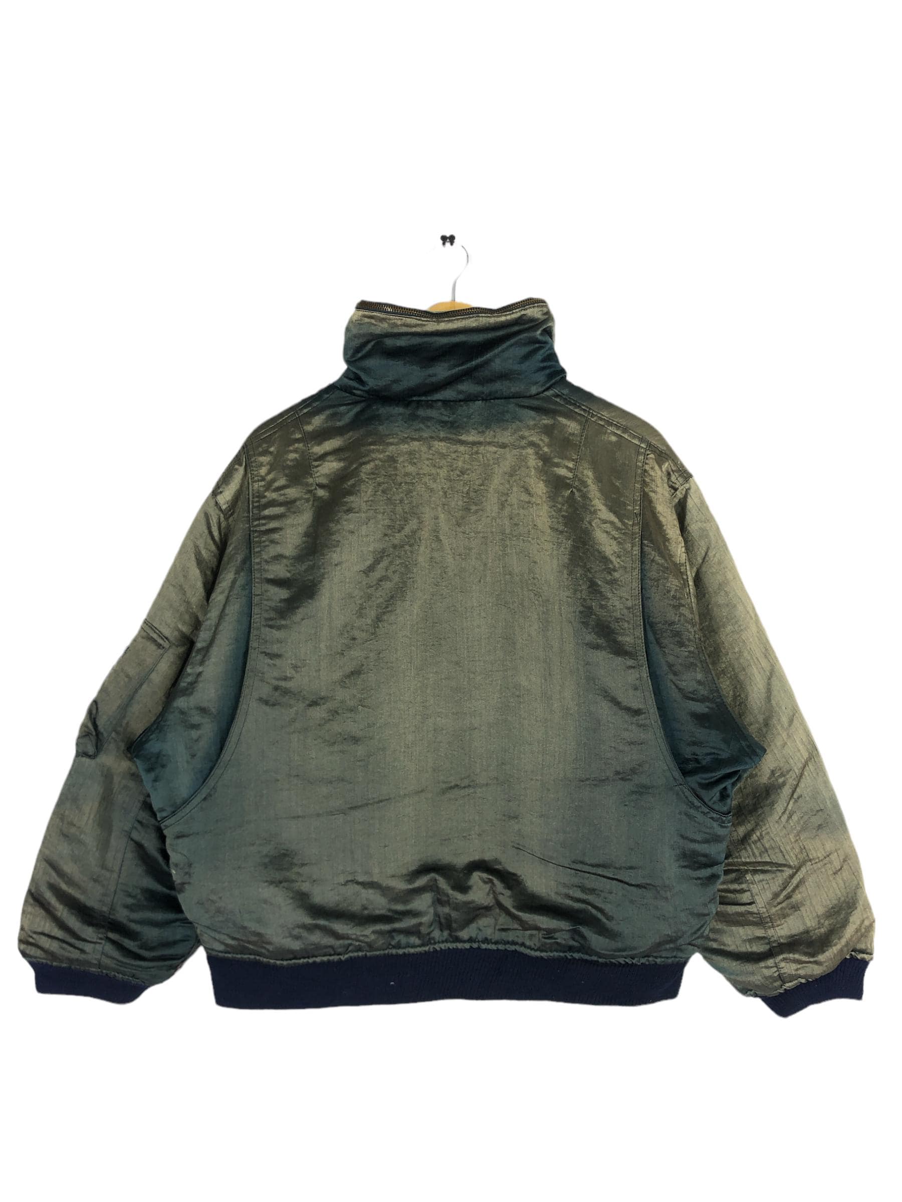 Vintage 80s 90s US Air Force Bomber Green Flight Jacket USAF