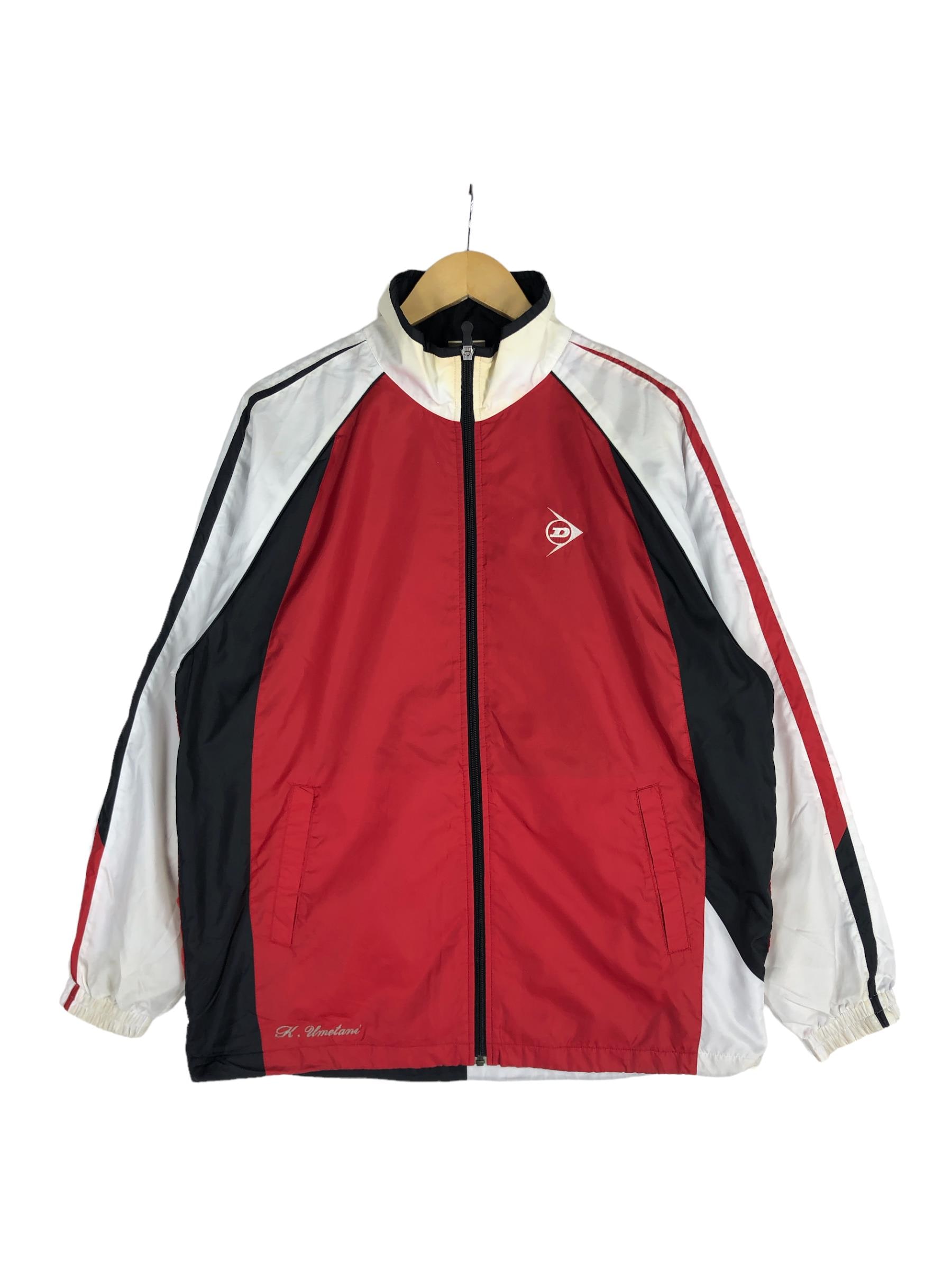Veste Vintage Ferrari Agip Promoprint Taille L - Rouge Brodé Années 90 - Made In Italy - Occasion Parfait état