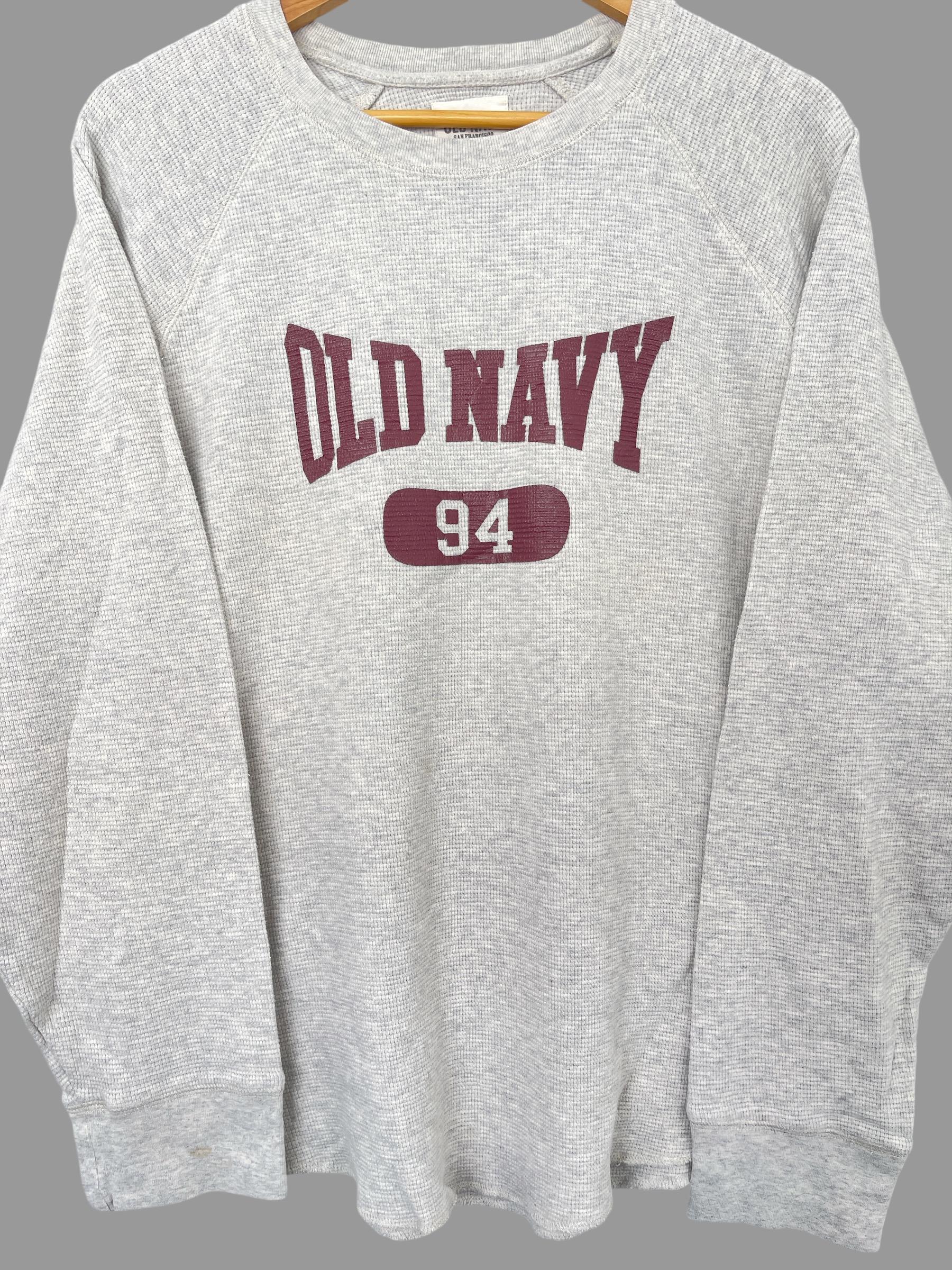 Vintage Old Navy Spellout Logo Sweatshirt Large Old Navy Big