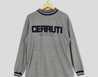 Vintage Cerutti 1881 Sport Sweatshirt, Gray Cotton Pullover (Size M)