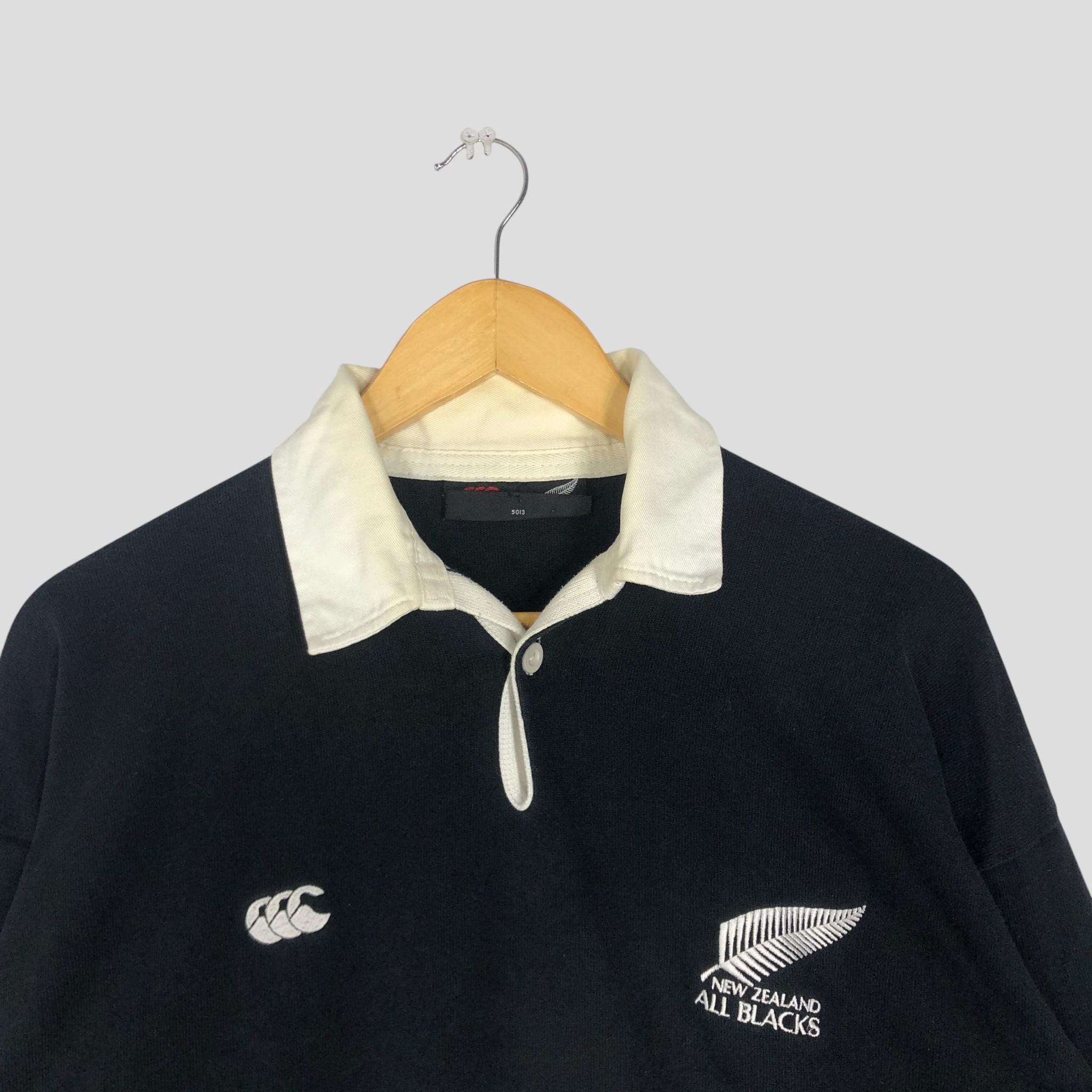 Vintage 90s Canterbury All Blacks Rugby Polo Shirt, Size M - Etsy