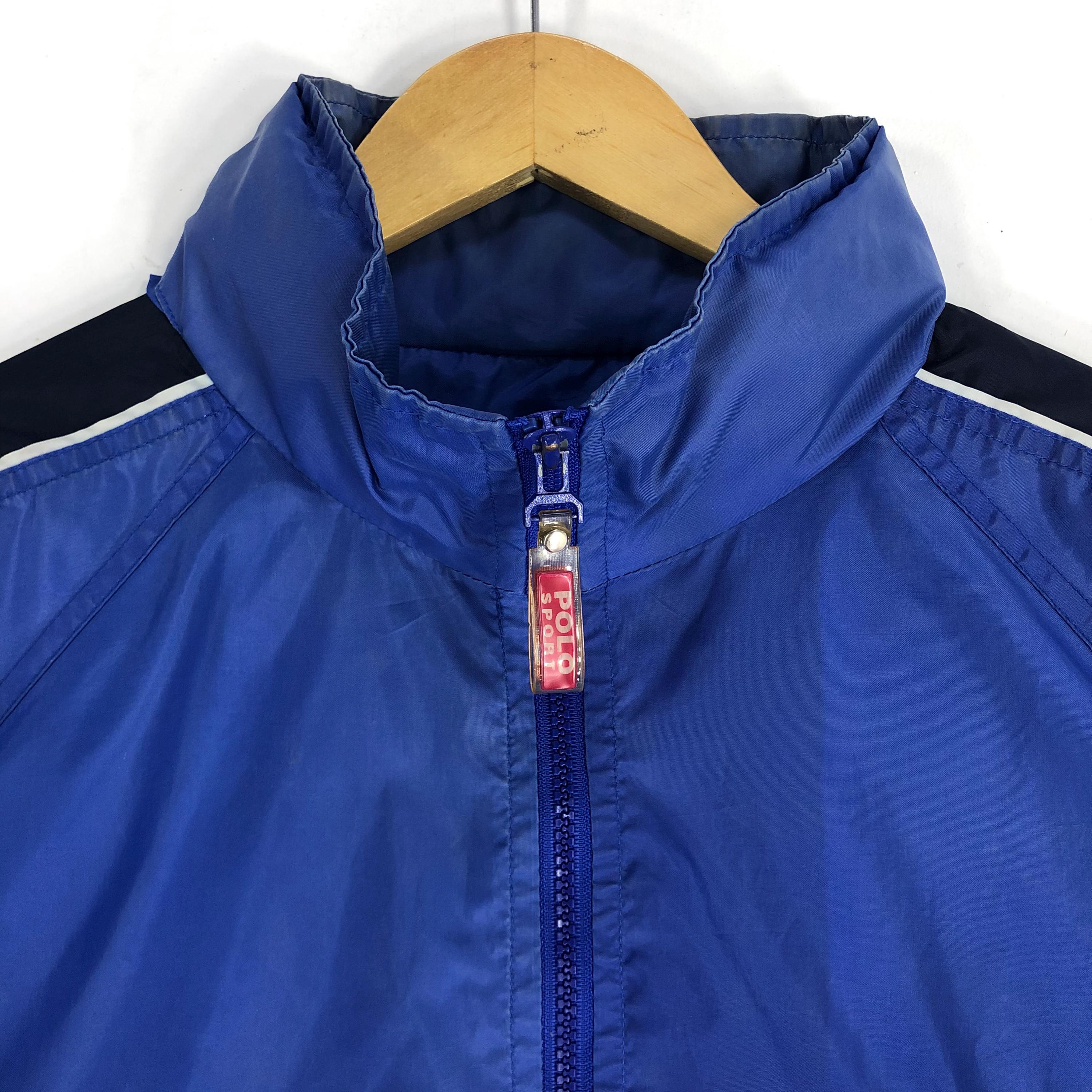 Vintage 90s Polo Sport Ralph Lauren Windbreaker Jacket, Blue XXL