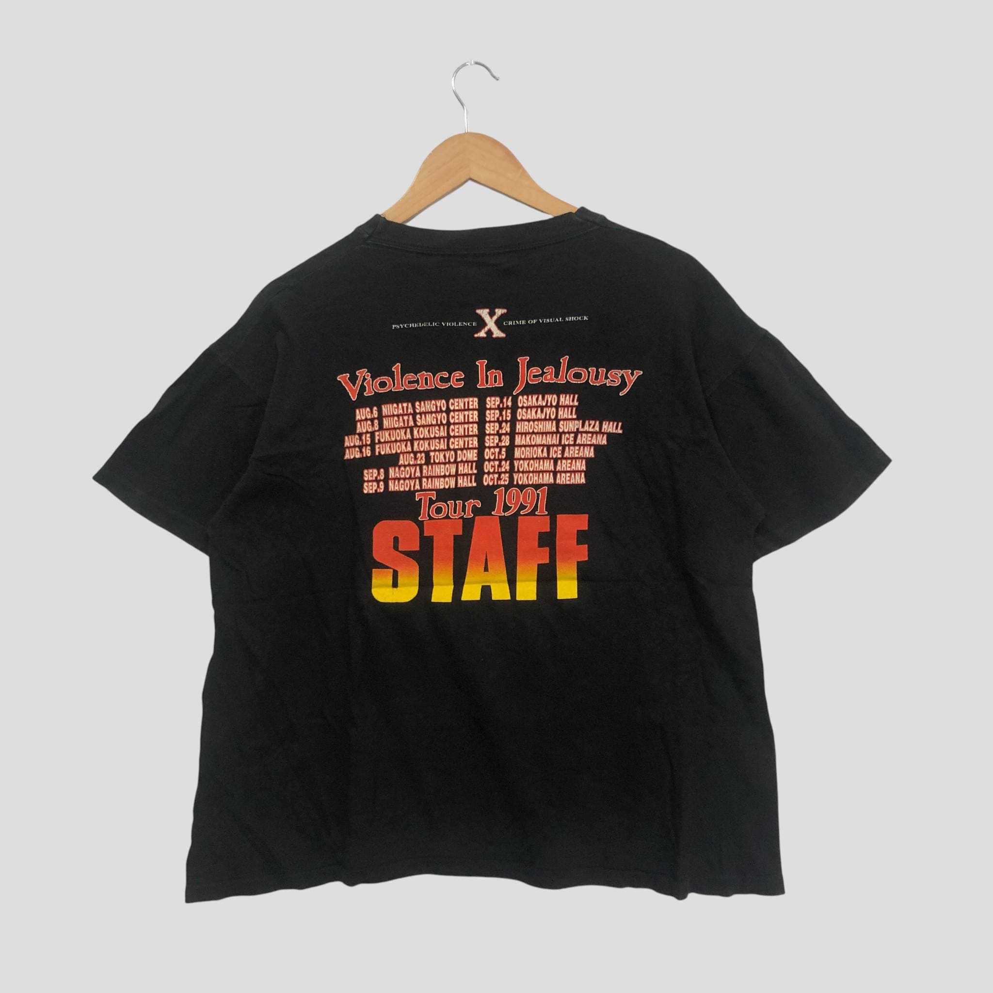 Vintage 90s X Japan Tour T-shirt: Double Sided Graphic Band Tee - Etsy