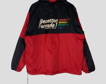 PICK!!! Vintage Bomber Jumper Jacket Benetton Racing Formula