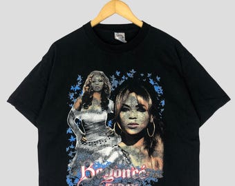ビヨンセ　Tour Tシャツ 2XL raptee Vintage Y2K Beyoncé B'day Album Promo US Tour Rap Style T-shirt