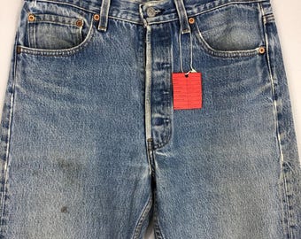 Vintage 80s Levi's 501xx Jeans, Light Stone Wash Denim (31x42) - Etsy