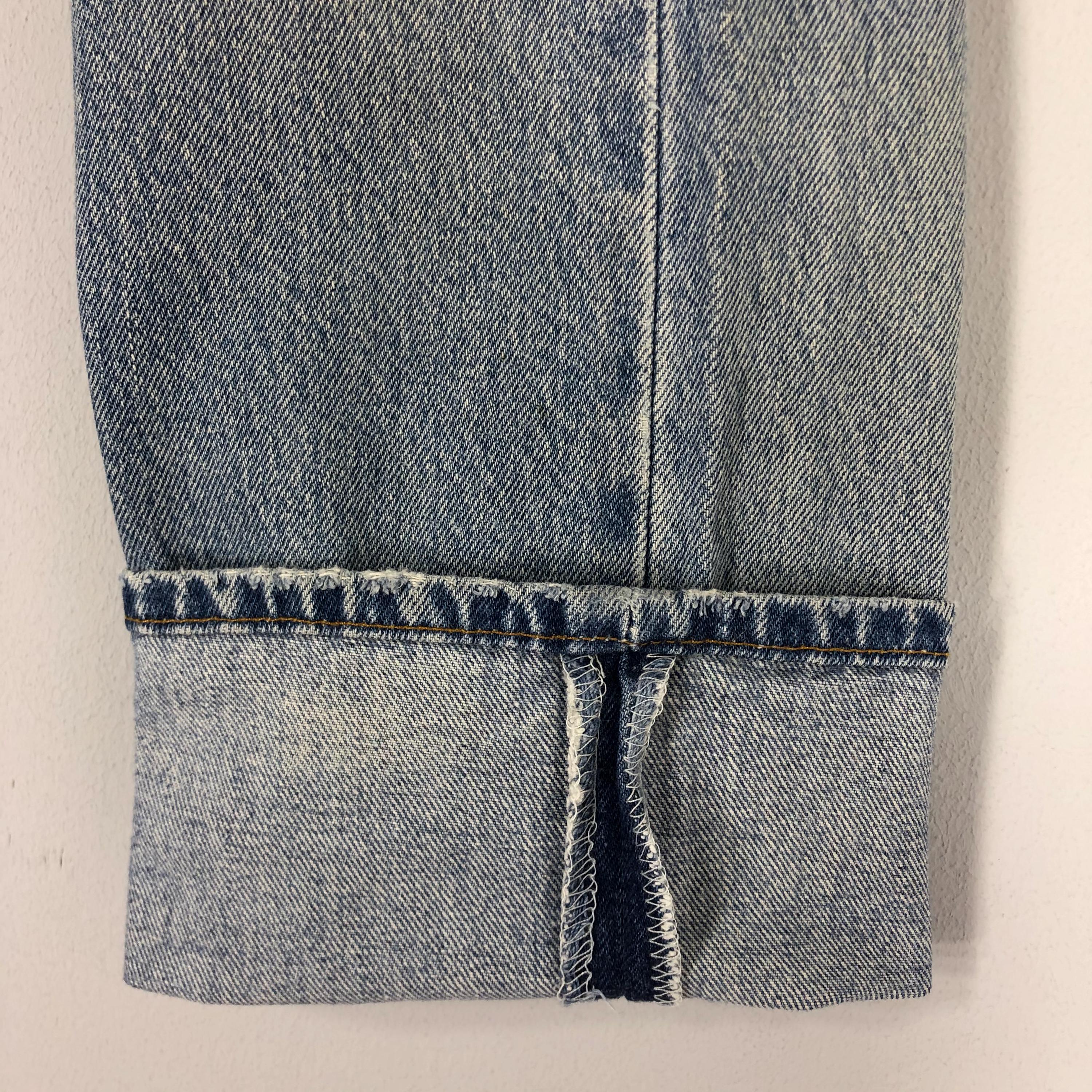 Size 29x39.5 Vintage 80s LEVI'S 501xx Light Blue Stone Wash
