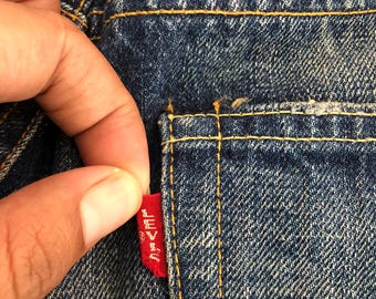 Size 30X42 Vintage Repro 60's 70's LEVI'S 501 Big E Selvedge