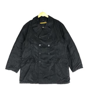 Vintage 90s Japanese Brand Neighborhood Double Breast Jacket Large Neighborhood Double Collar Workers Jacket Neighborhood Duffle Jacket L