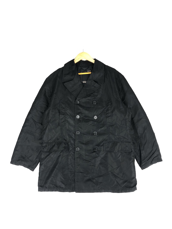 Vintage 90s Japanese Brand Neighborhood Double Breast Jacket Large Neighborhood Double Collar Workers Jacket Neighborhood Duffle Jacket L