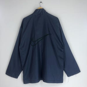 Vintage 90&#39;s Nike Swoosh Training Jacket XLarge Nike Swoosh Windbreaker Jacket Nike Sportswear Blue Jacket Nike Hoodie Light Jacket Size XL
