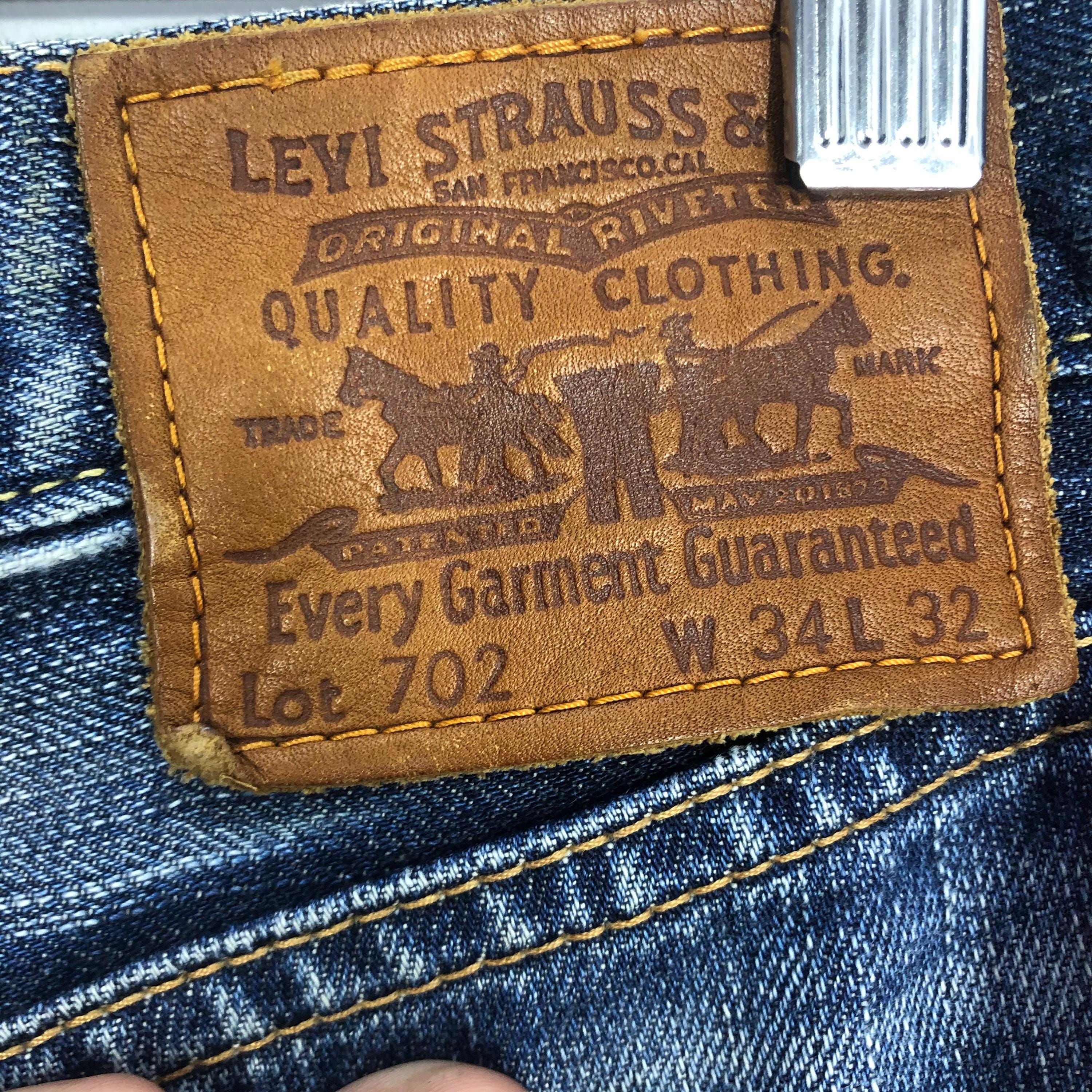 マ*う様 LEVI'S Lot 702 W33 L36 デニム Vintage Levi's 702 Jeans: Ripped Stone Wash Denim (34x39) - Etsy