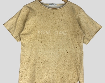 Vintage 90s Stone Island T Shirt Medium Brown Stone Island Short Sleeve Tee Size M