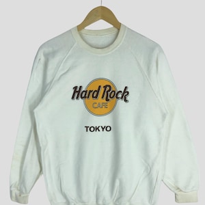 Vintage Distressed 90s Hard Rock Cafe Tokyo Sweatshirt Medium Hard Rock Cafe Japan Sweater Hard Rock Cafe Tokyo Basic Crewneck Size M