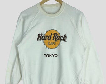 Vintage Hard Rock Cafe Tokyo Sweatshirt - 90s Distressed Crewneck (Size M)