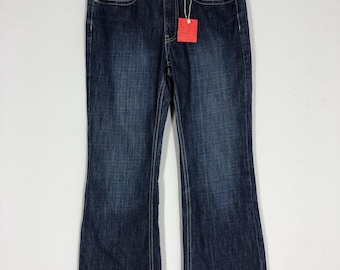 Vintage Stone Washed Low Rise Jeans - Size 28x38 Faded Blue Denim