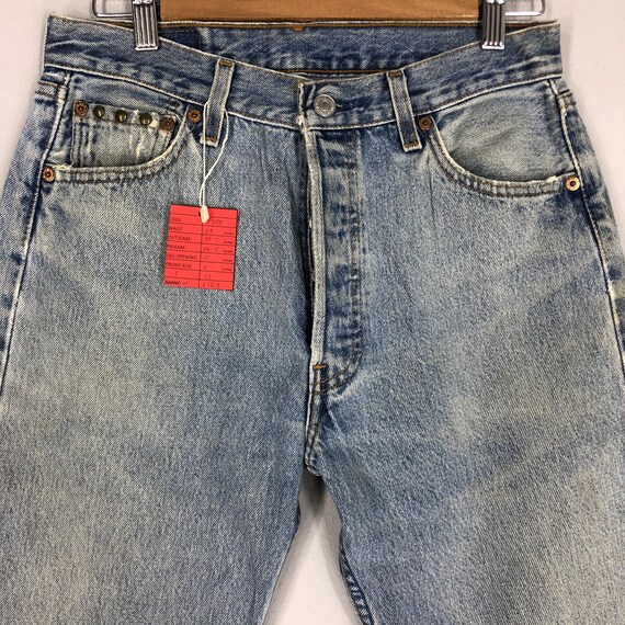 Levi's 501 80s USA ハチマル Size 29x39.5 Vintage 80s LEVI'S 501xx Light Blue Stone Wash Jeans