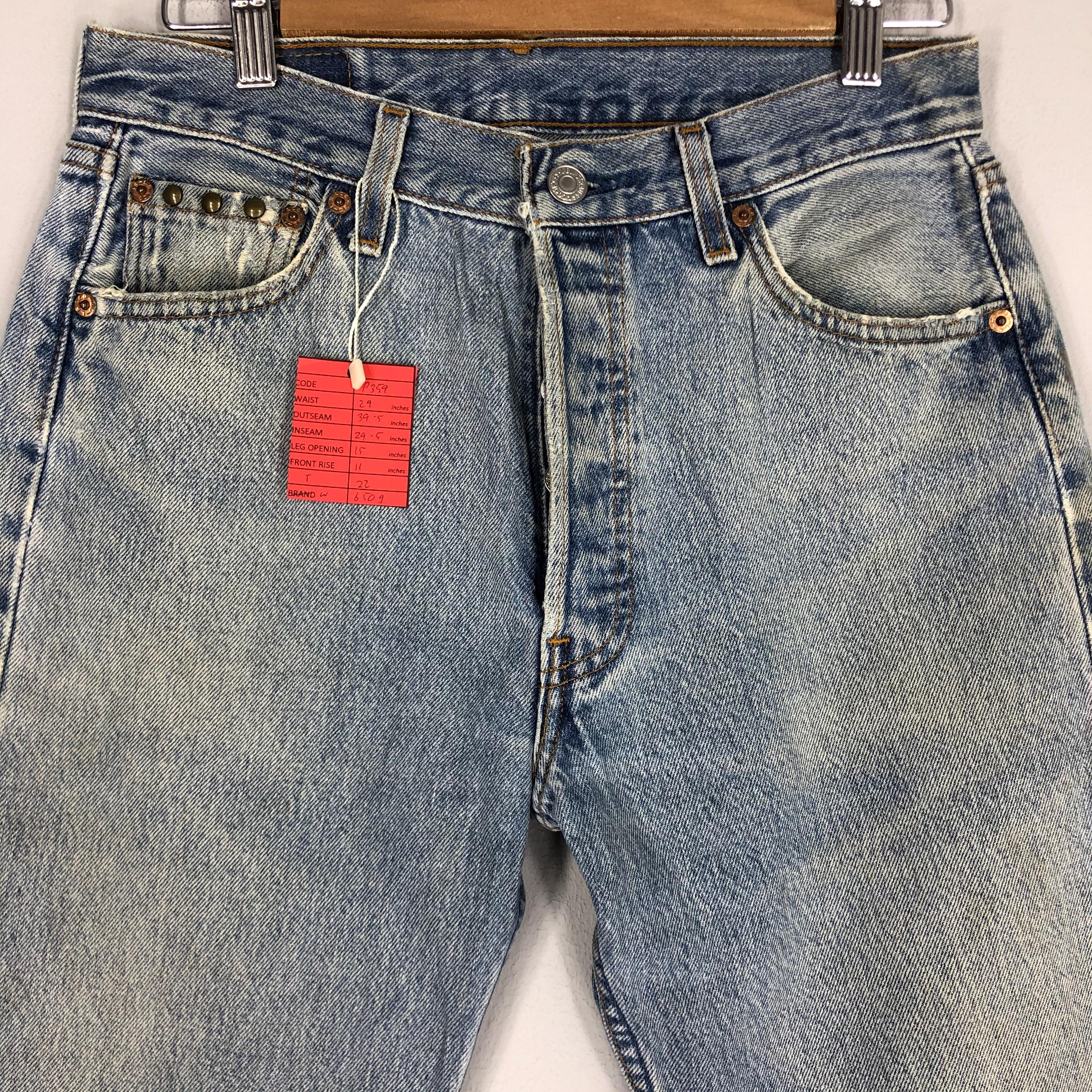 Levi's 501 80s USA ハチマル Size 29x39.5 Vintage 80s LEVI'S 501xx Light Blue Stone Wash