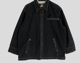 Vintage 90's Bitch Skateboards Anorak Jacket Zipper Medium Bitch