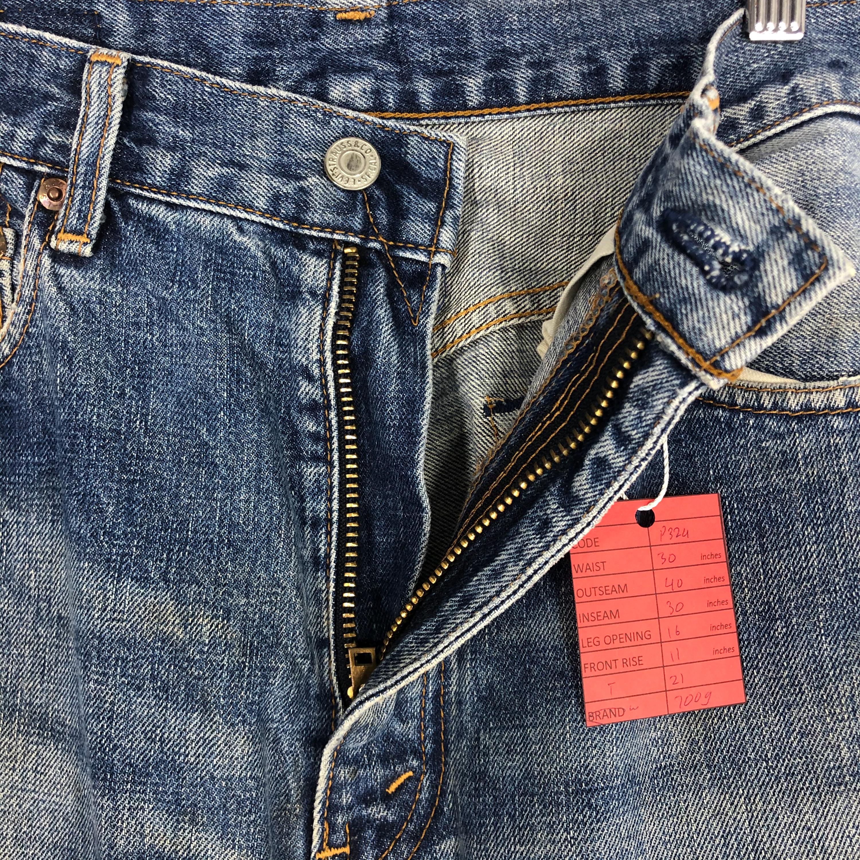 Size 30X40 Vintage 90s LEVI'S 502 Big E Stone Washed Jean