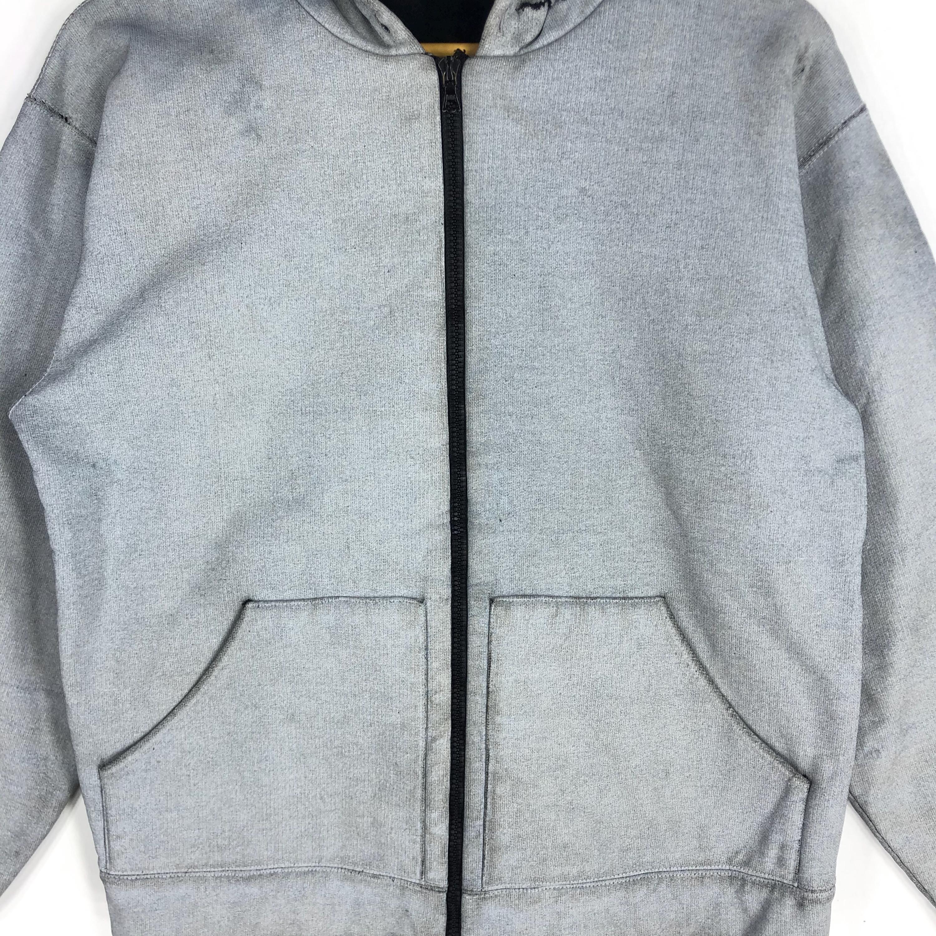Vintage APC Gray Zipper Hoodie Jacket, France Designer Size M - Etsy
