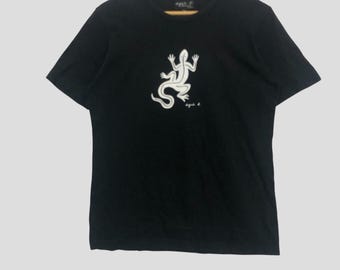 Vintage Agnes B Homme Paris T-shirt: 90s Black Tee, Size M - Etsy