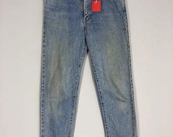 Vintage Edwin Stone Washed Jeans 30x42: Faded Black Ripped Denim