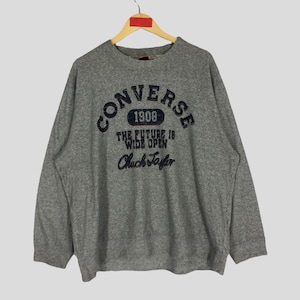 Vintage Converse All Star Sweatshirt Sweatshirt 4Large Vintage Chuck Taylor Usa Converse Crewneck Gray Jumper Converse Pullover 4L